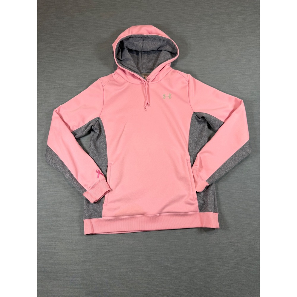 Under Armour Power In Pink Hoodie Womens M Breast Cancer Awareness Sweatshirt